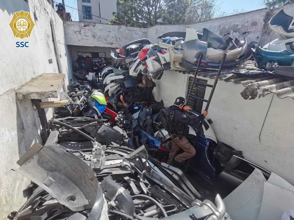 CAEN CINCO POR ROBO DE AUTOPARTES EN CUAUHTÉMOC; ASEGURAN OCHO TONELADAS Y DROGA