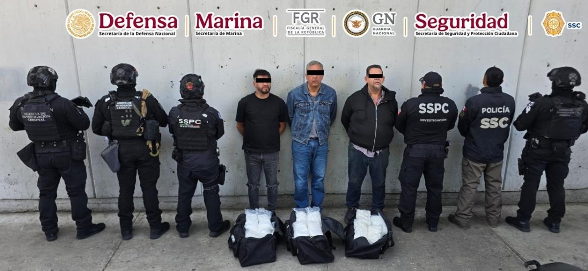 CAEN TRES PERSONAS CON 50 KILOS DE METANFETAMINA EN CDMX