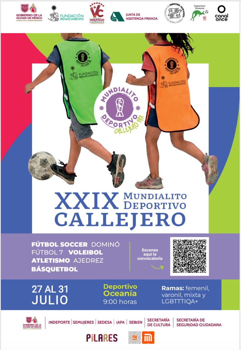 CIUDAD DE MÉXICO IMPULSA LA INCLUSIÓN SOCIAL CON LA 29 EDICIÓN DEL MUNDIALITO FUTBOLERO EN EL DEPORTIVO OCEANÍA