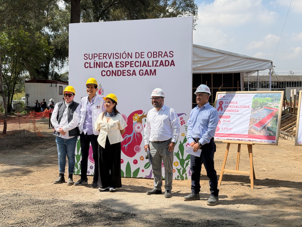 CLARA BRUGADA SUPERVISA OBRAS DE CLÍNICA CONDESA