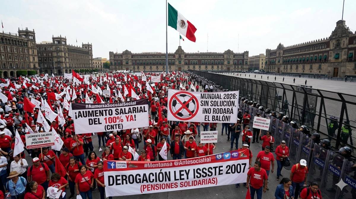 DISPUTA ENTRE CNTE Y GOBIERNO FEDERAL: EL RETO FISCAL DEL 100% AL SALARIO DOCENTE