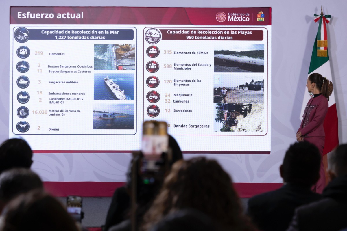 GOBIERNO DE MÉXICO DESTINA 2 MIL MDP A LA ESTRATEGIA DE ATENCIÓN Y MANEJO DEL SARGAZO EN QUINTANA ROO