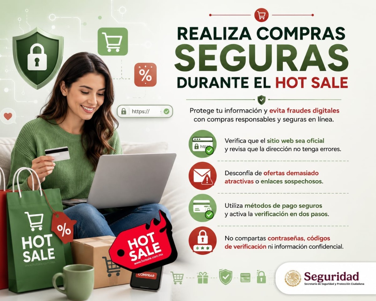 HOT SALE 2026: SSPC ALERTA POR FRAUDES EN COMPRAS EN LÍNEA