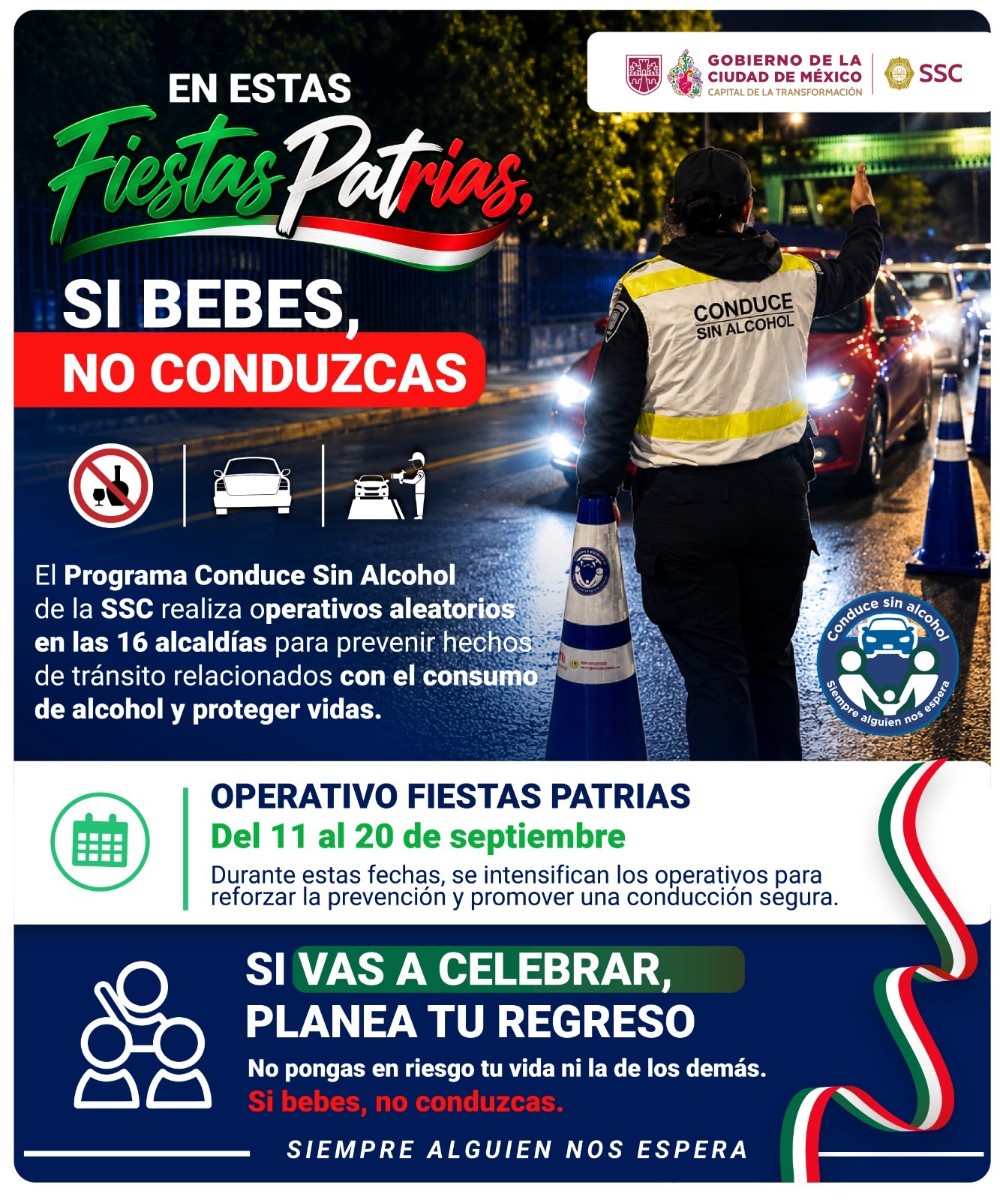 LLEVAN A 235 CONDUCTORES A "EL TORITO" DURANTE FIESTAS PATRIAS