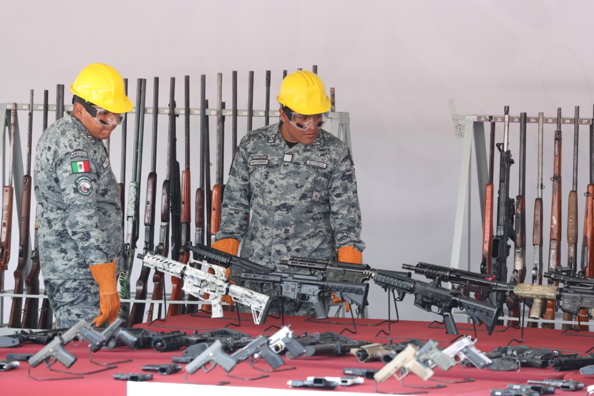 MÉXICO CONMEMORA EL DÍA INTERNACIONAL DE LA DESTRUCCIÓN DE ARMAS DE FUEGO CON RESULTADOS HISTÓRICOS