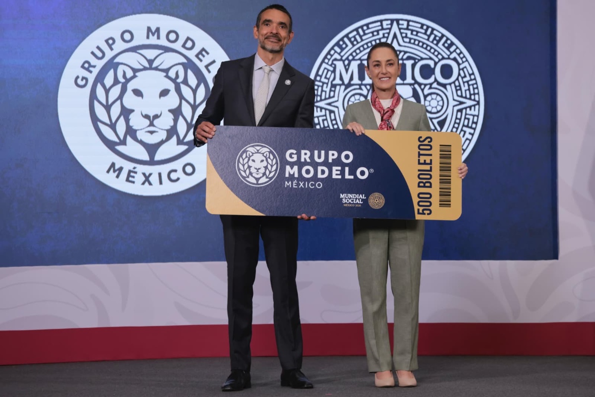 MUNDIAL SOCIAL 2026: GRUPO MODELO DONARÁ 500 BOLETOS Y SE DUPLICA EL PREMIO DEL "BOLETO 001"