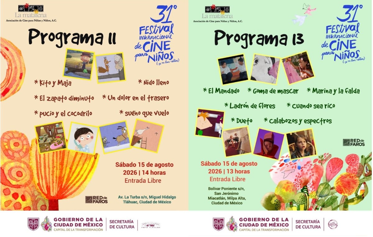 ¡PLAN FAMILIAR PARA ESTE SÁBADO! DOS FAROS LLEVARÁN CINE PARA NIÑAS, NIÑOS… Y NO TAN NIÑOS