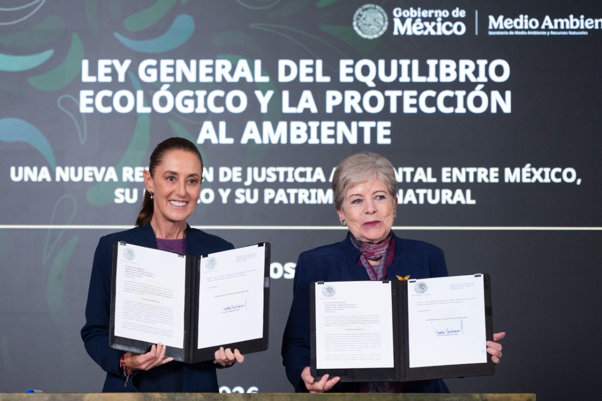 PRESIDENTA SHEINBAUM ENVÍA A LA CÁMARA DE DIPUTADOS INICIATIVA DE LEY GENERAL DE PROTECCIÓN ECOLÓGICA Y JUSTICIA AMBIENTAL 