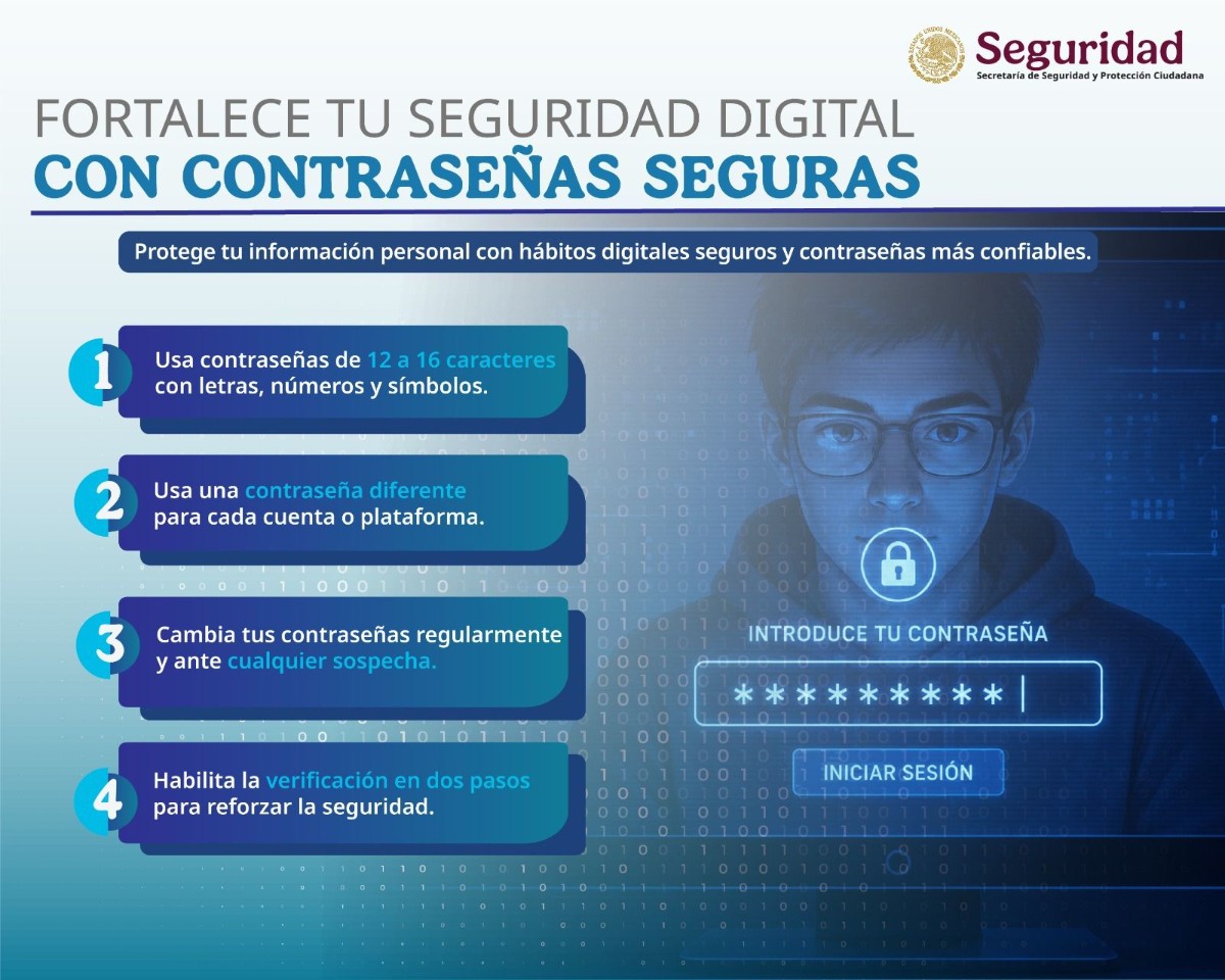 ¿QUÉ TAN SEGURAS SON TUS CONTRASEÑAS? ESTAS SON LAS RECOMENDACIONES DE CIBERSEGURIDAD DE LA SSPC