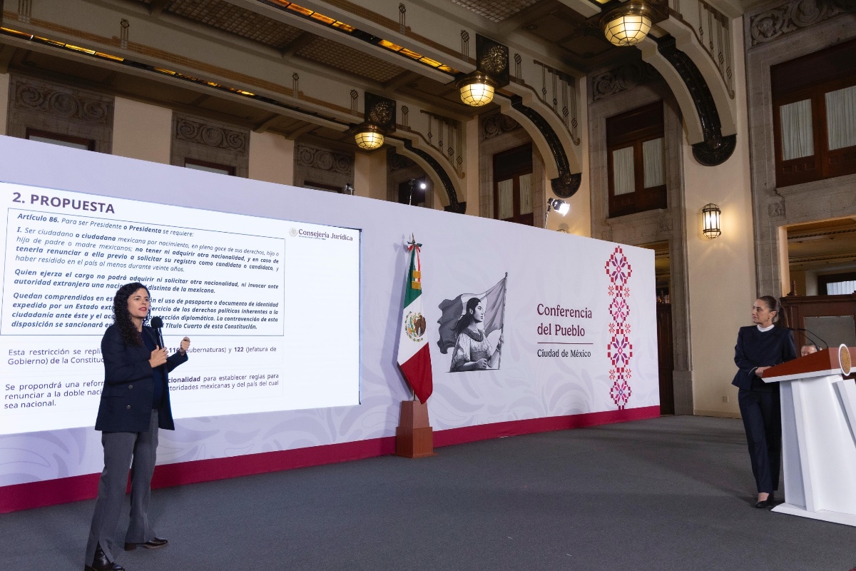 SHEINBAUM PRESENTA INICIATIVA DE RENUNCIA A LA DOBLE NACIONALIDAD PARA CARGOS DE PRESIDENCIA Y GUBERNATURAS
