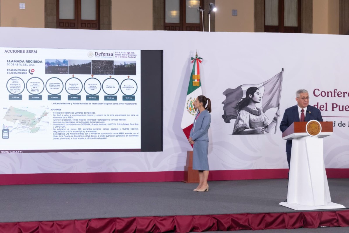 SHEINBAUM SE SOLIDARIZA CON VÍCTIMAS DE TEOTIHUACÁN: "ES UN HECHO INÉDITO QUE LAMENTAMOS PROFUNDAMENTE