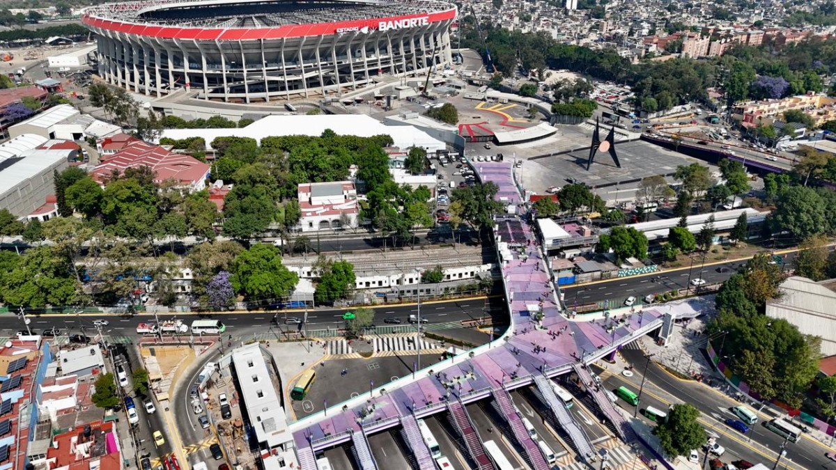 TRANSFORMAN EL ENTORNO DEL ESTADIO AZTECA CON OBRAS SOCIALES Y DE MOVILIDAD PARA EL MUNDIAL 2026