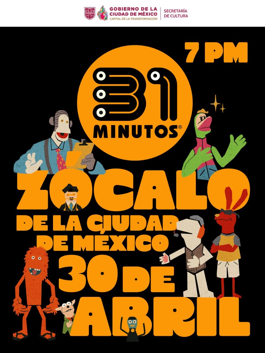 ¡TULIO Y BODOQUE EN EL ZÓCALO! 31 MINUTOS DARÁ SHOW GRATIS POR EL DÍA DEL NIÑO